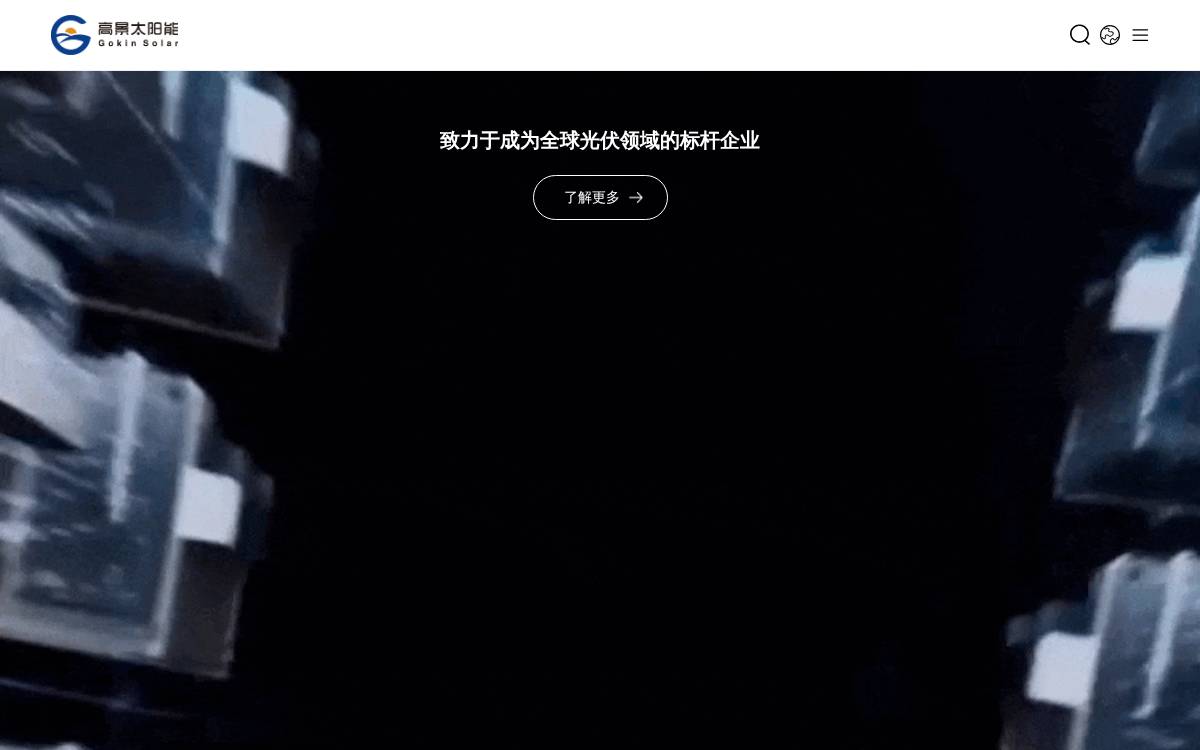 Gokin Solar website preview