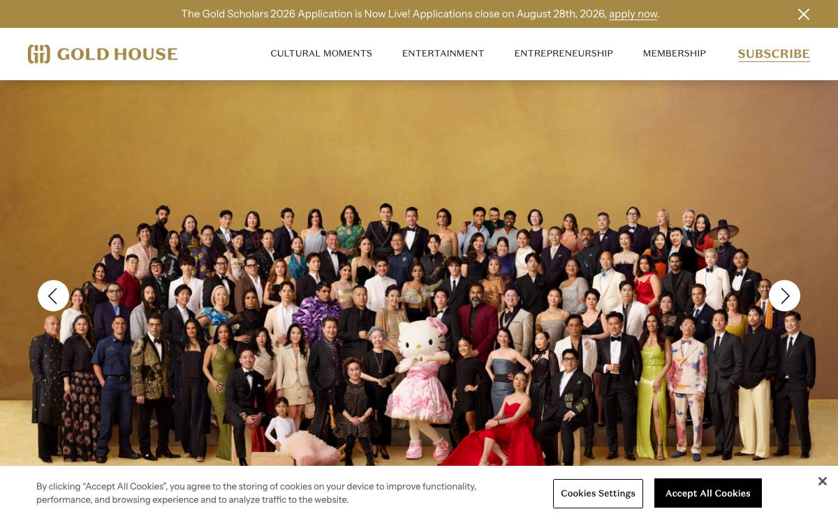 Gold House Ventures website preview