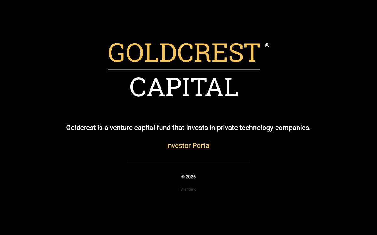 Goldcrest Capital website preview