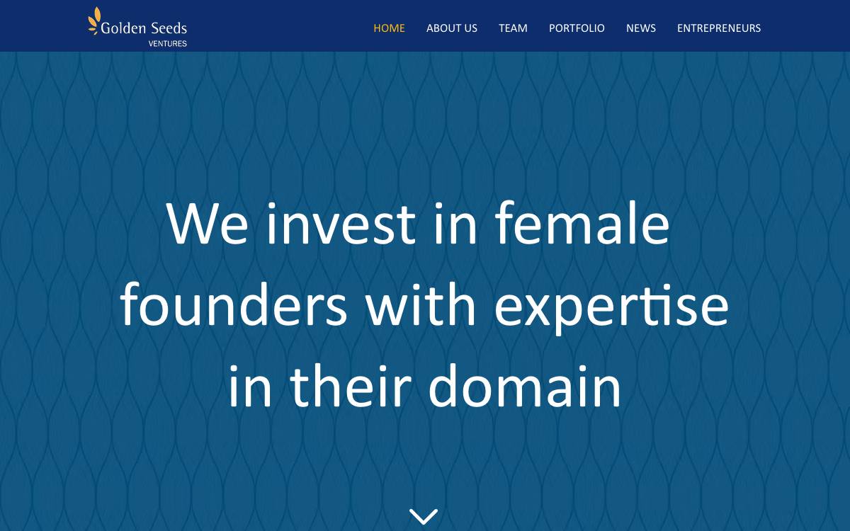 Golden Seeds Ventures website preview