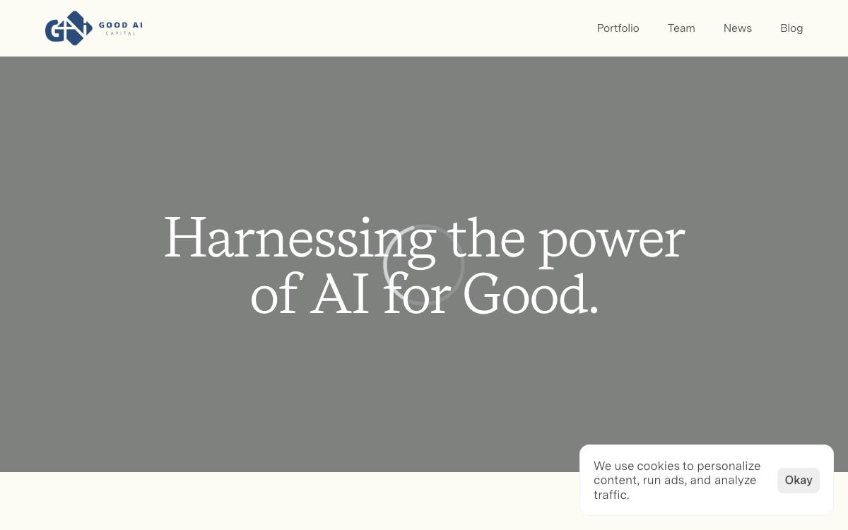 Good AI Capital website preview