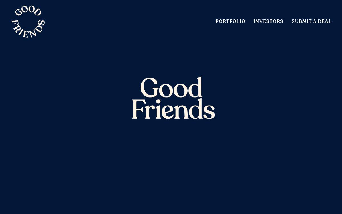 Good Friends website preview