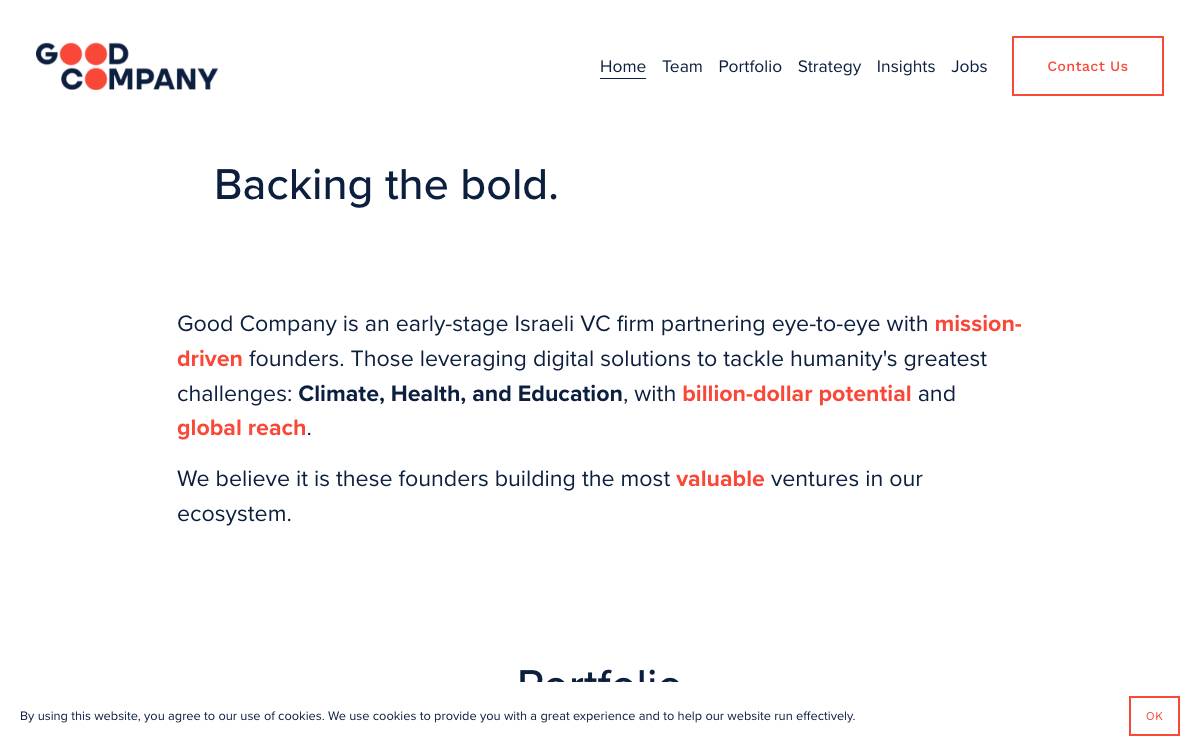 Good Group website preview