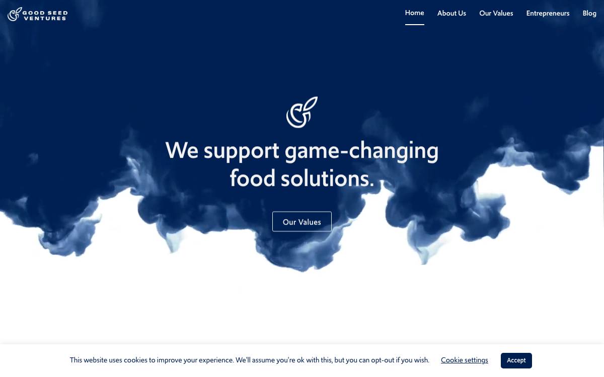 Good Seed Ventures website preview
