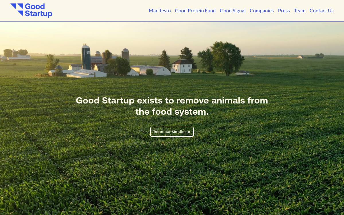 Good Startup website preview