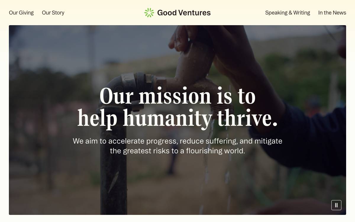 Good Ventures website preview