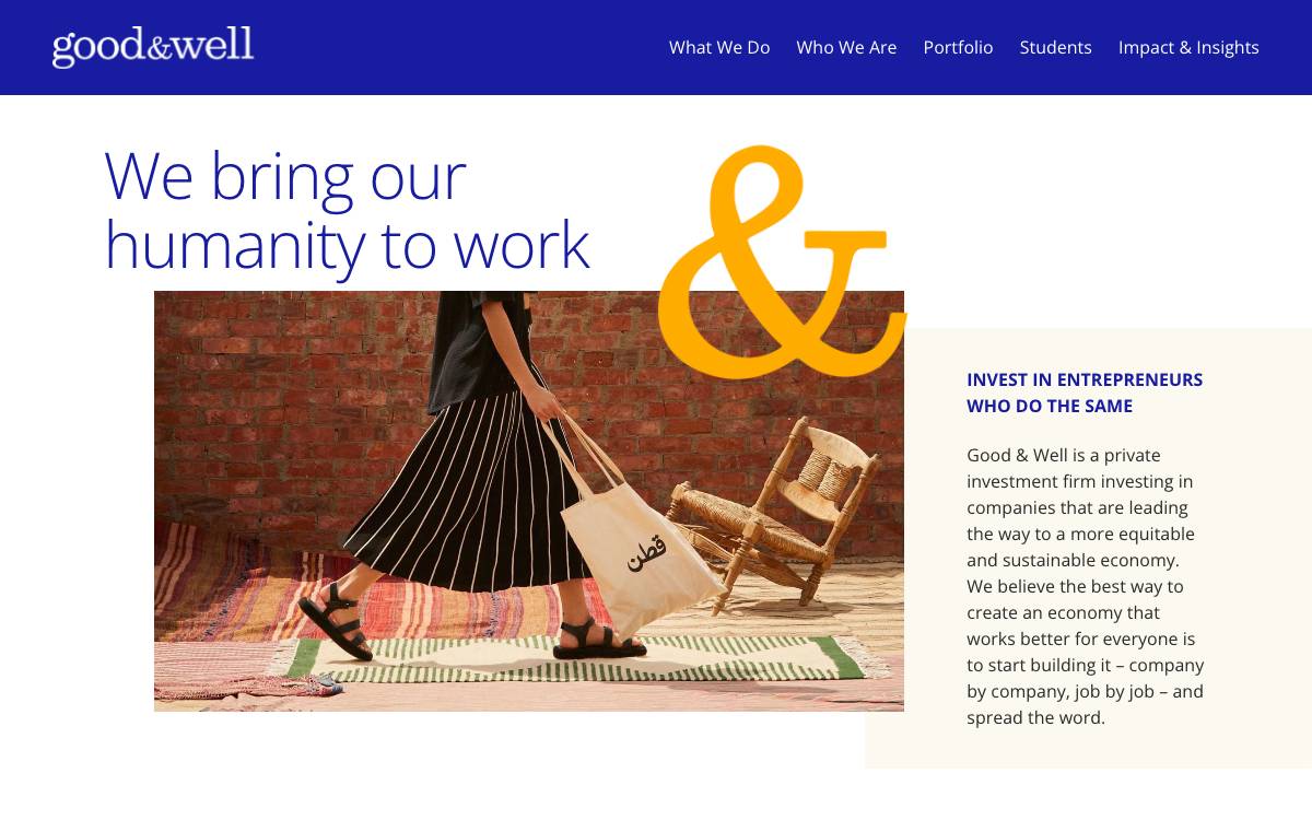 Good & Well website preview