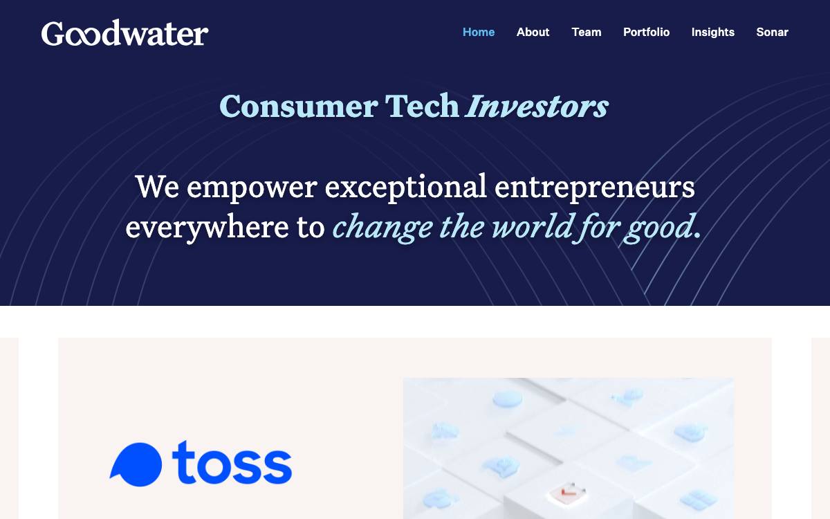 Goodwater Capital website preview