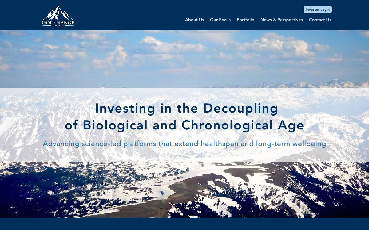 Gore Range Capital website preview