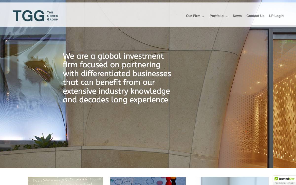 Gores website preview
