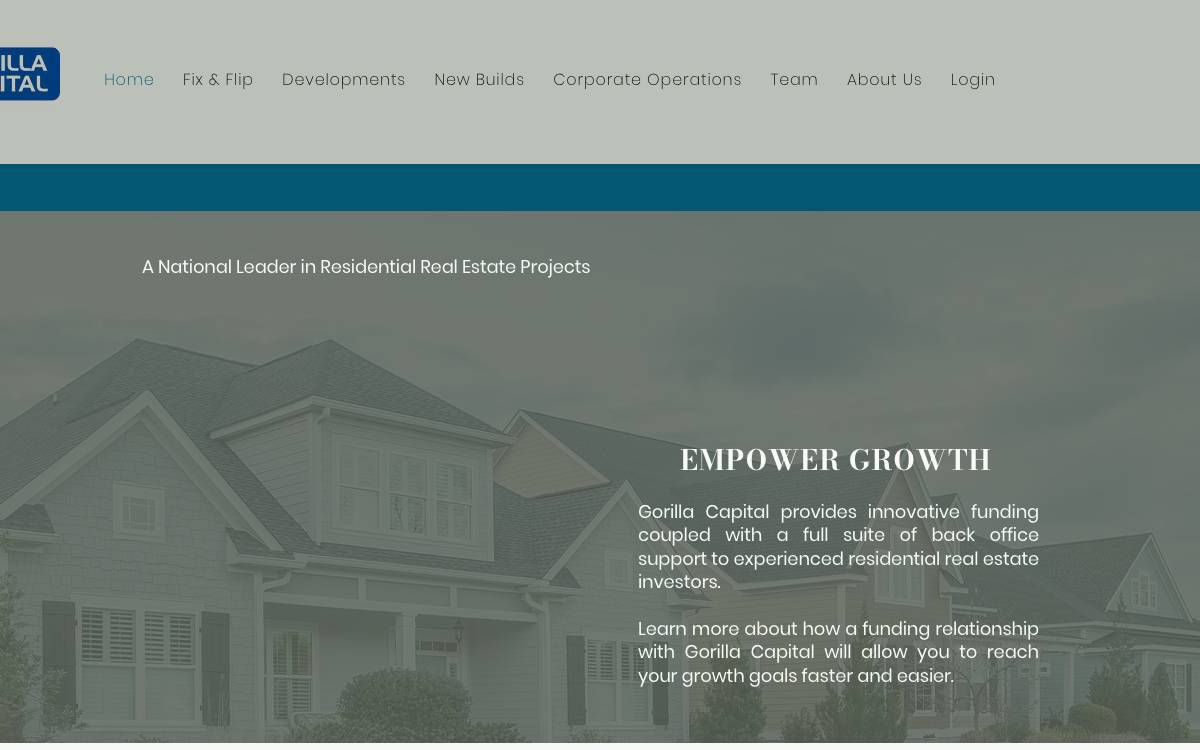 Gorilla Capital website preview