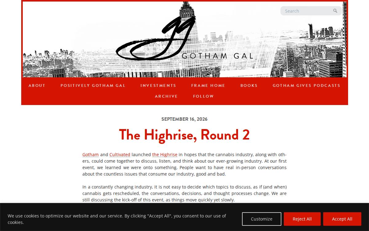 Gotham Gal Ventures website preview