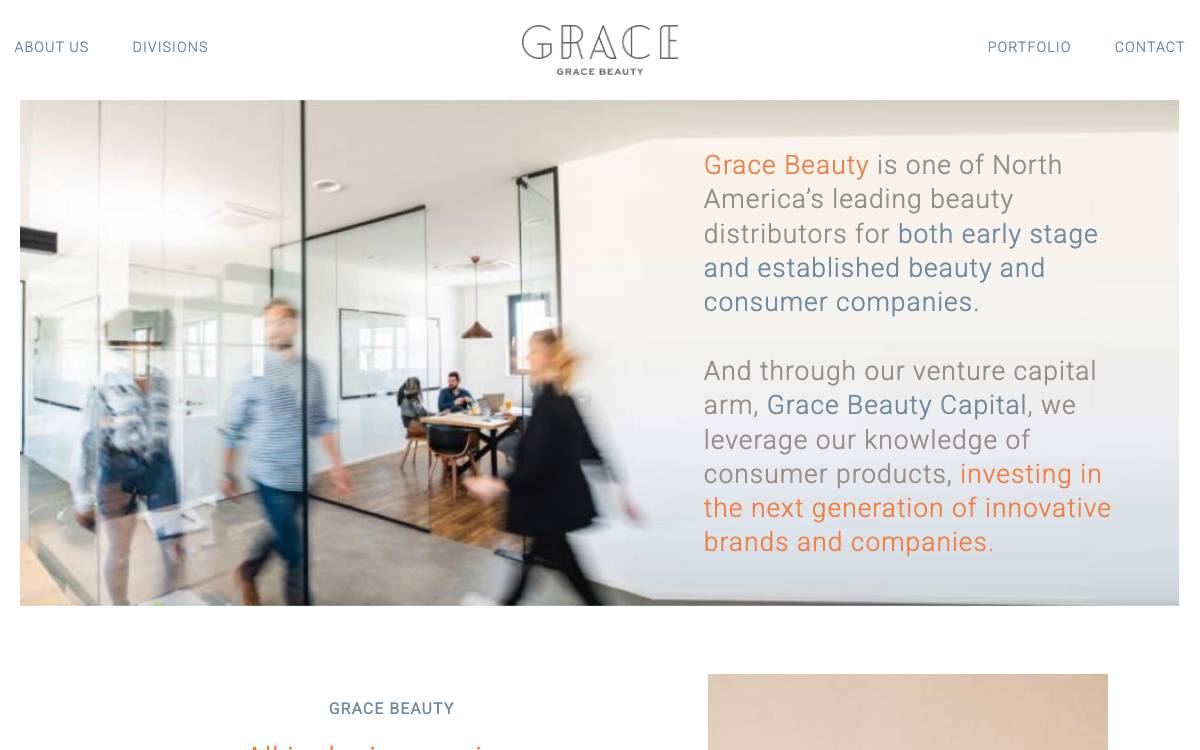 Grace Beauty Capital website preview