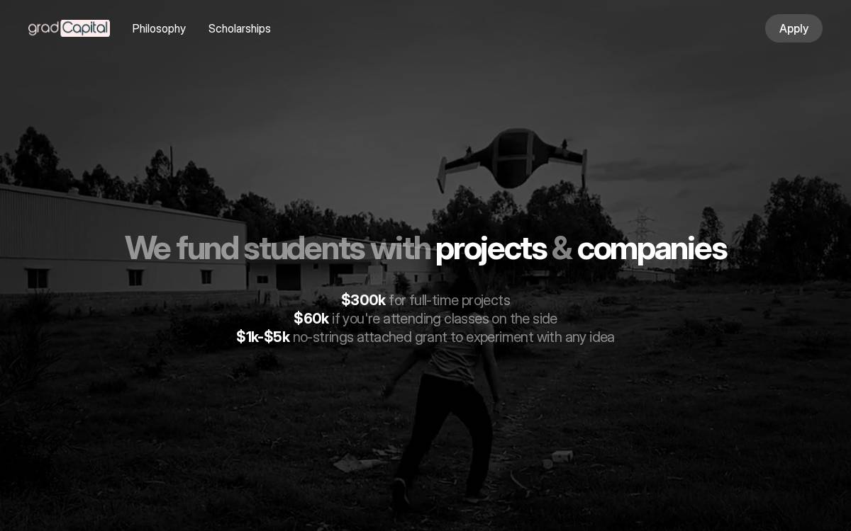 gradCapital website preview