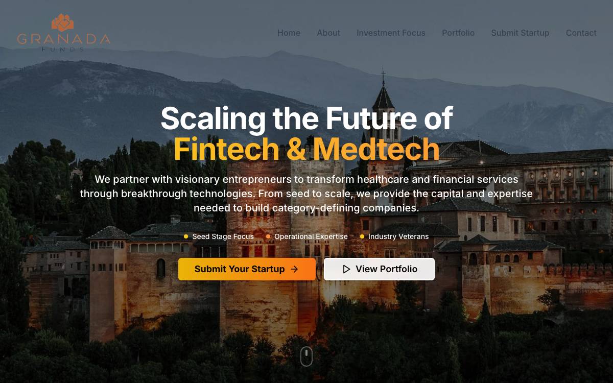 Granada Funds website preview