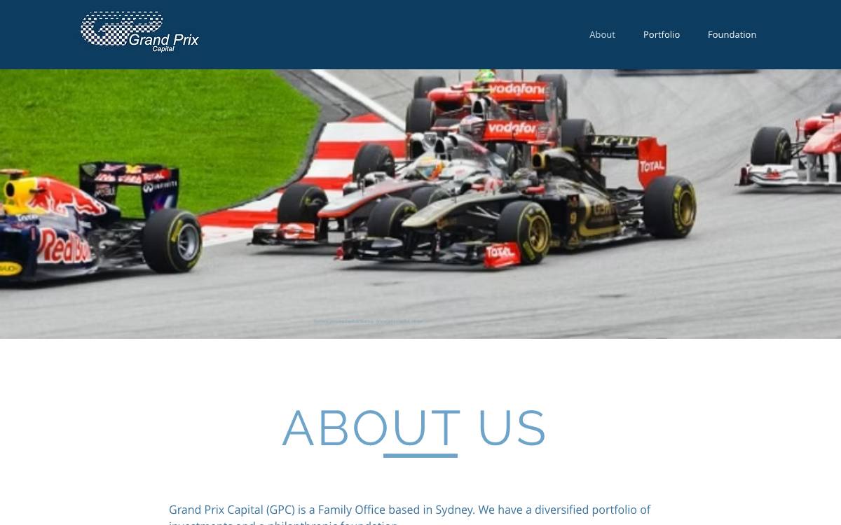 Grand Prix Capital website preview