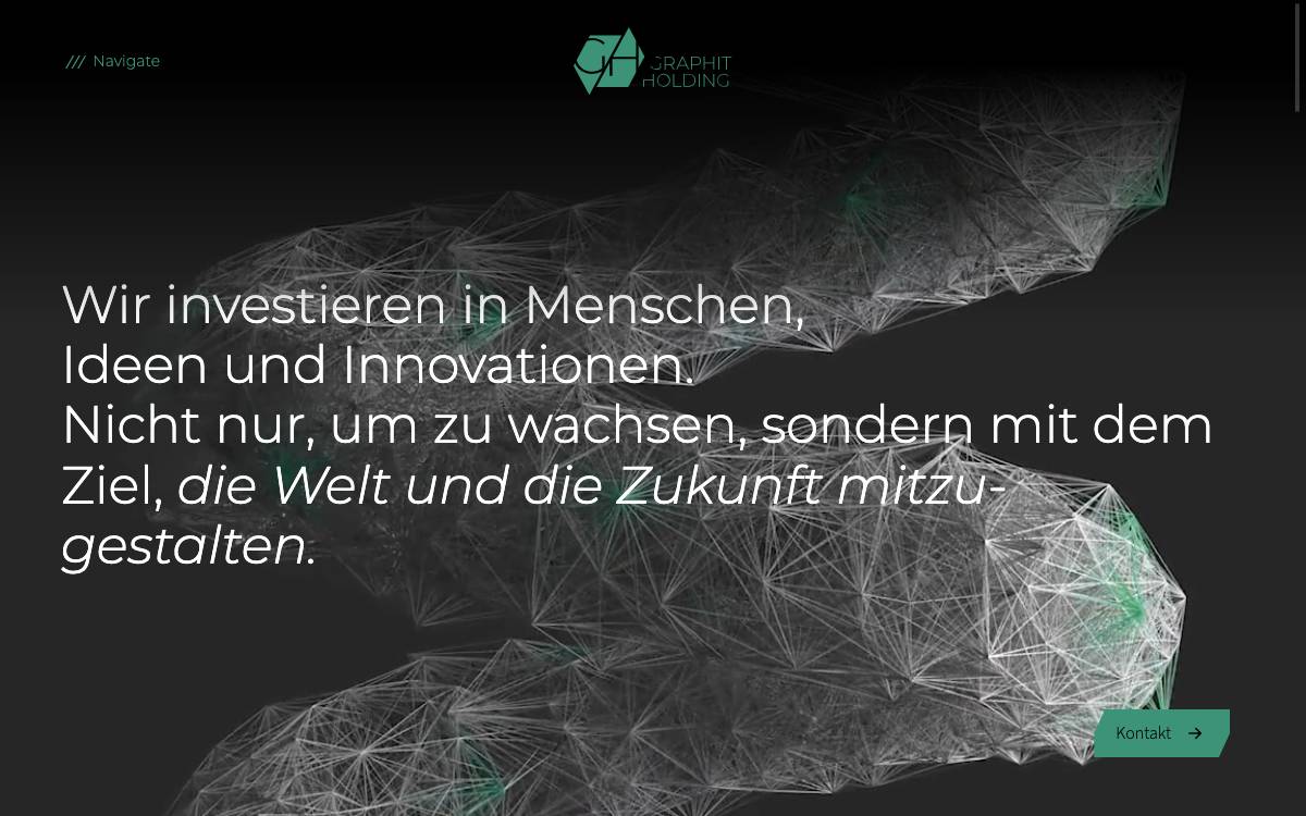 Graphit Holding website preview