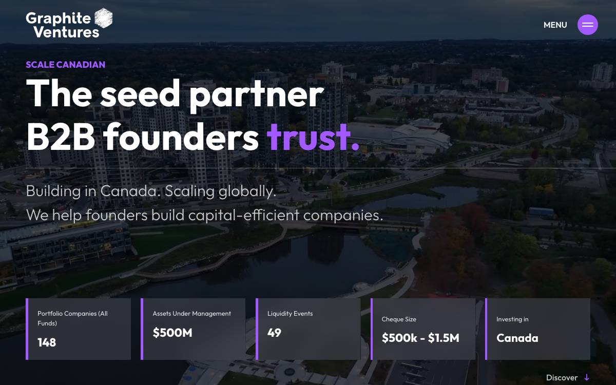 Graphite Ventures website preview