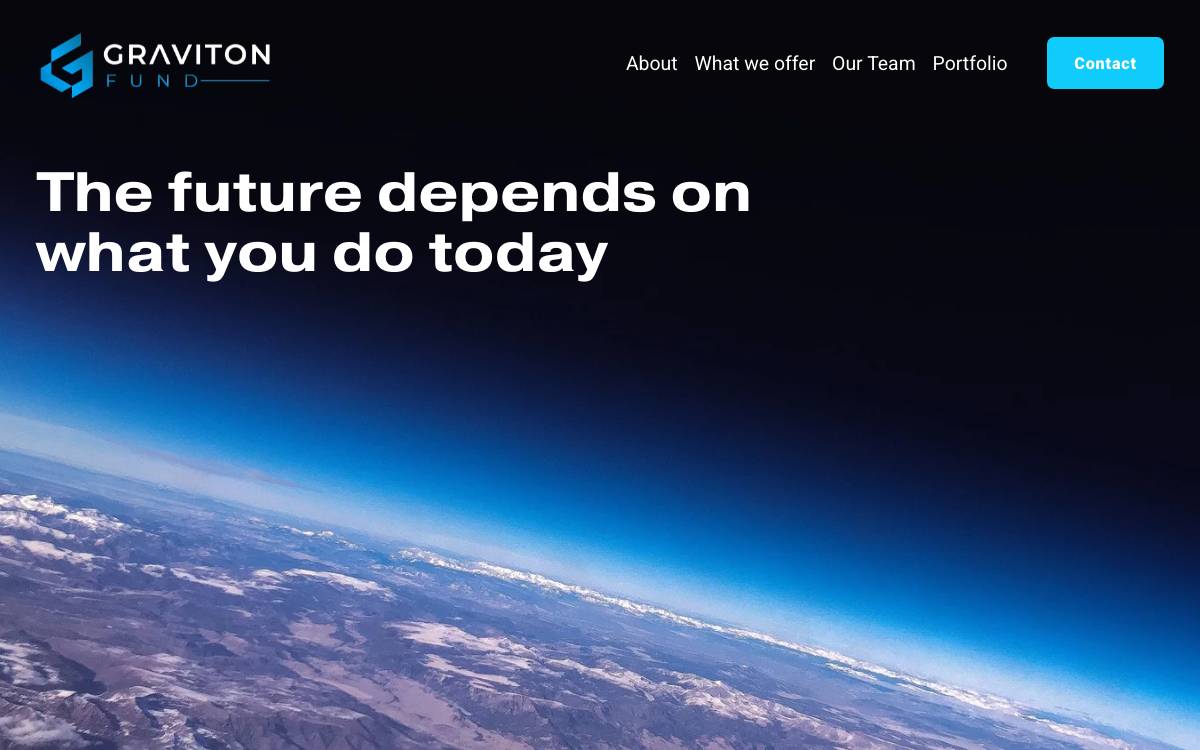 Graviton Fund website preview