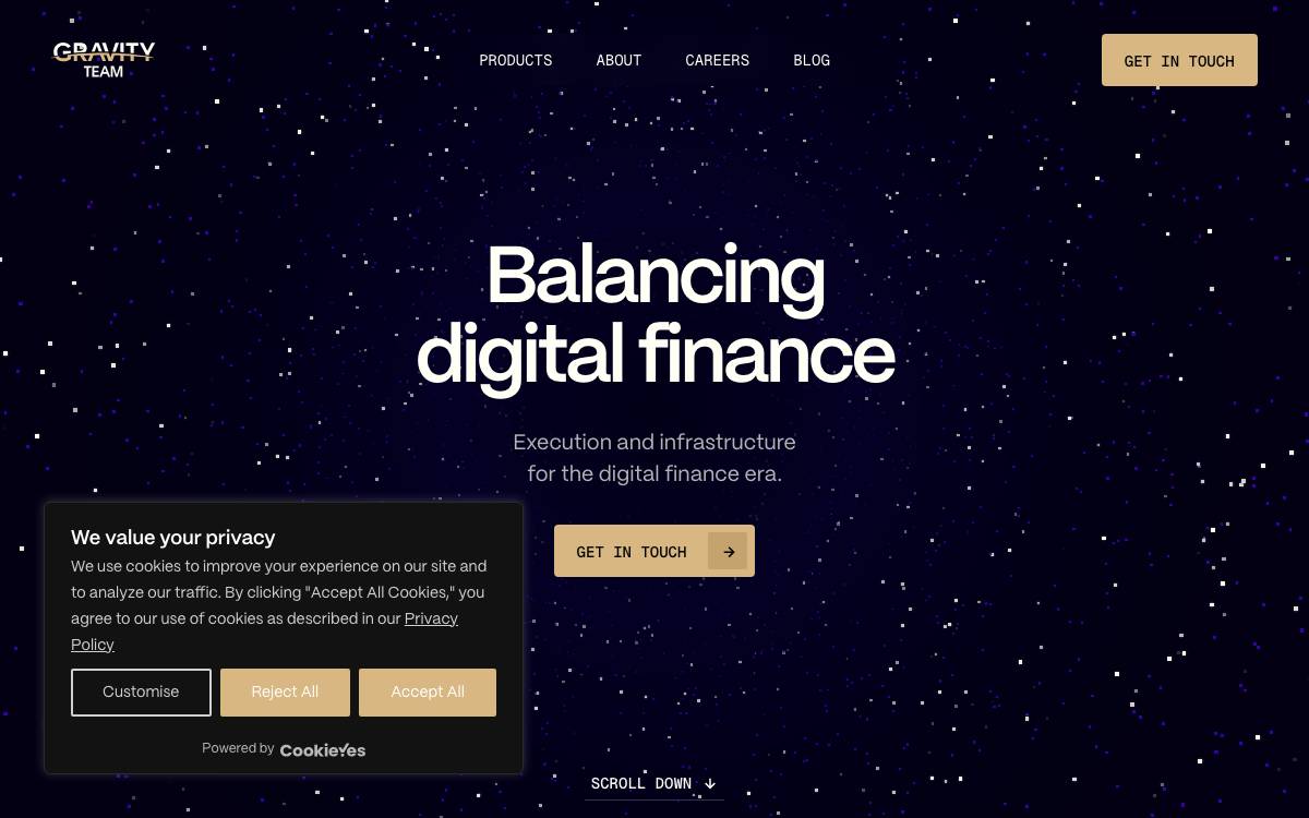 Gravity Team website preview