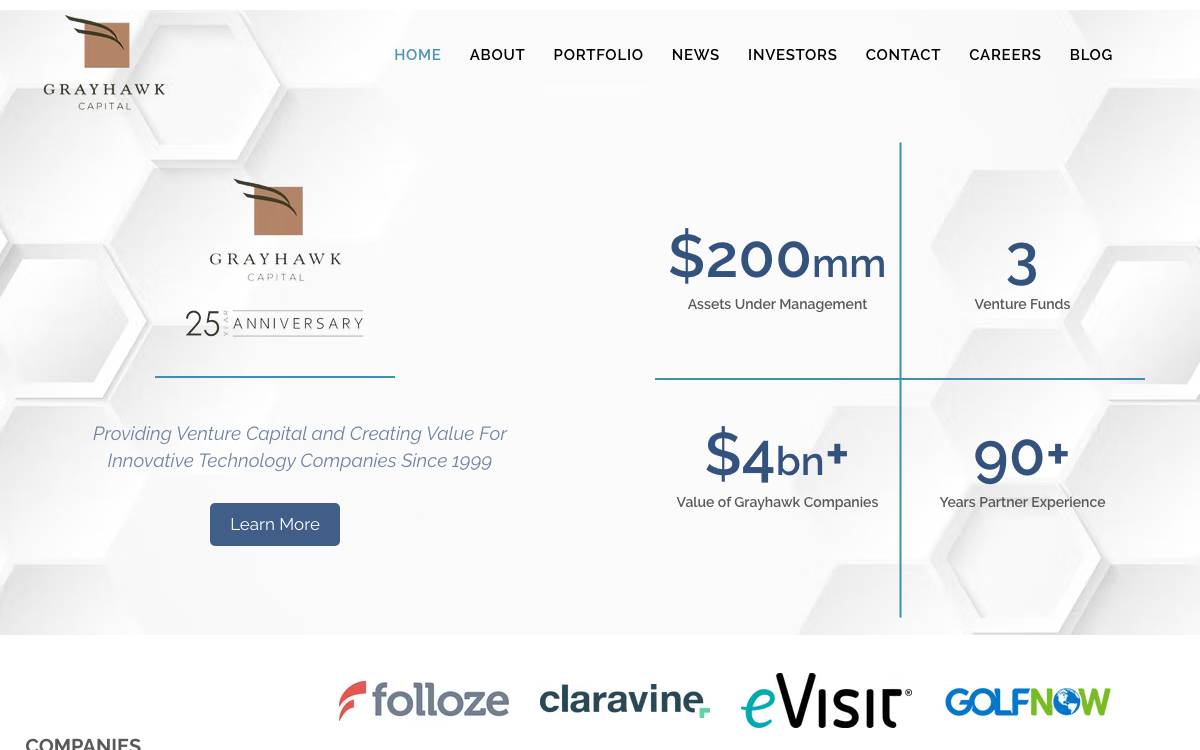 Grayhawk Capital website preview