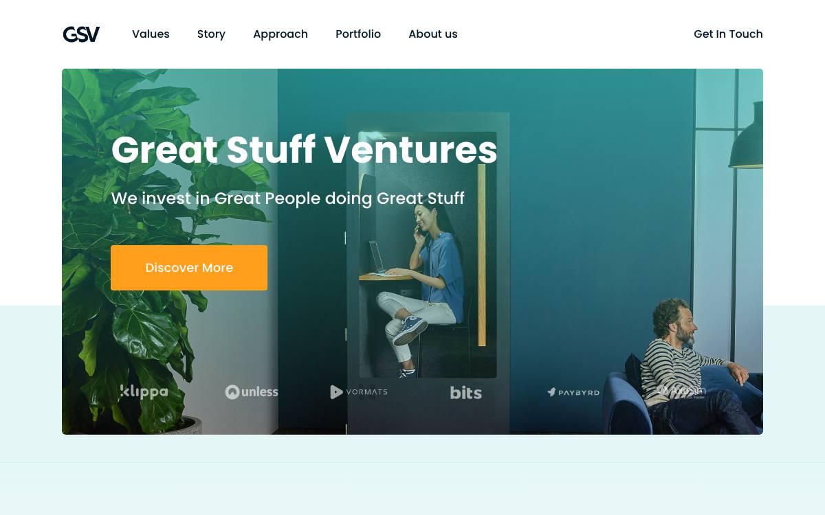 Great Stuff Ventures website preview