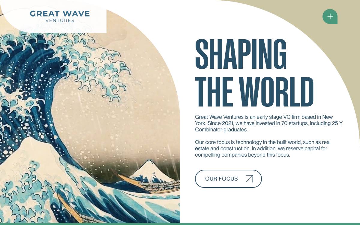 Great Wave Ventures website preview