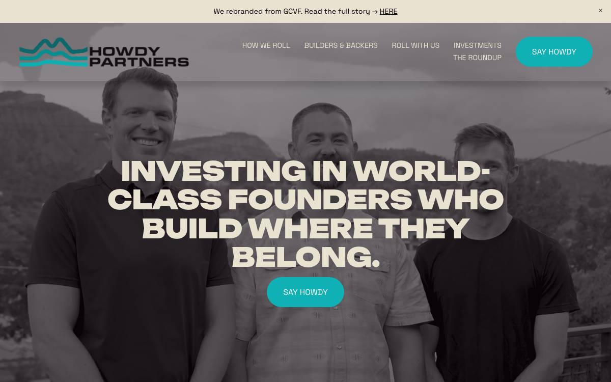 Greater Colorado Venture Fund website preview