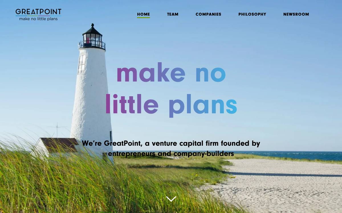 GreatPoint Ventures website preview