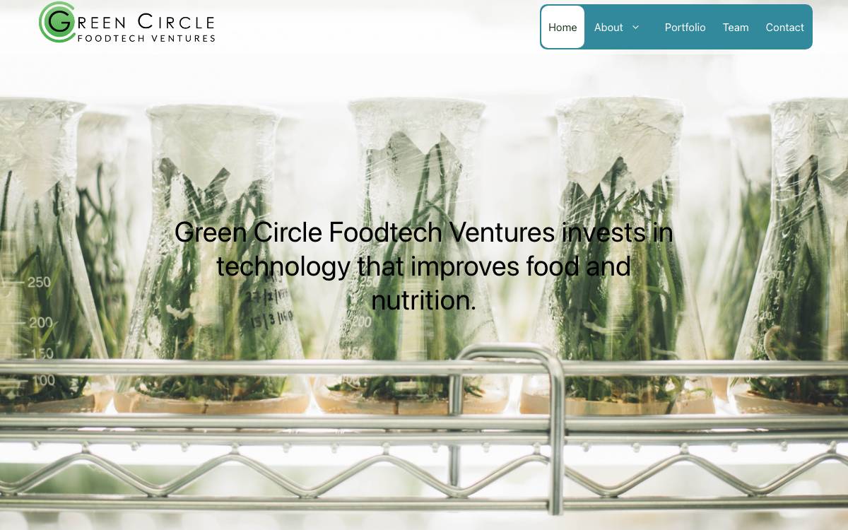 Green Circle Foodtech Ventures website preview