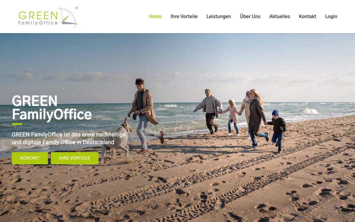 GREEN FamilyOffice GmbH website preview