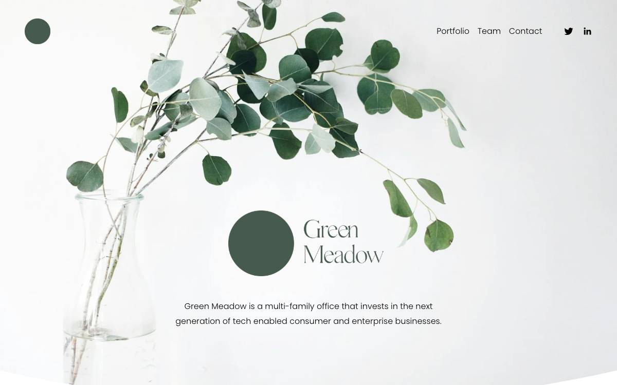 Green Meadow Ventures website preview
