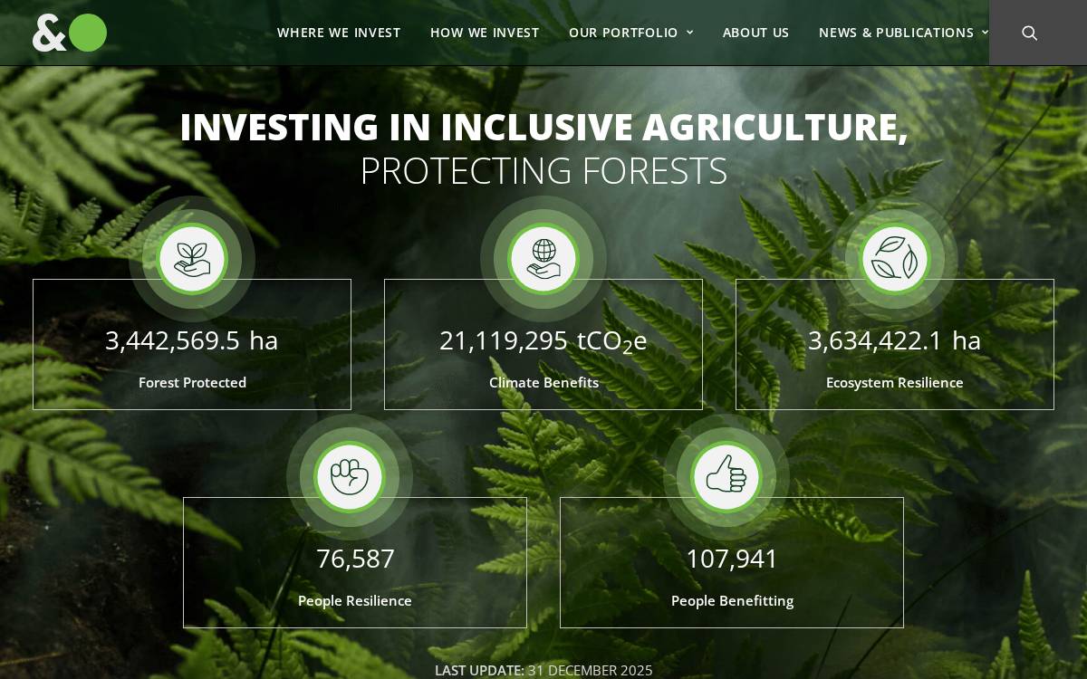 &Green website preview