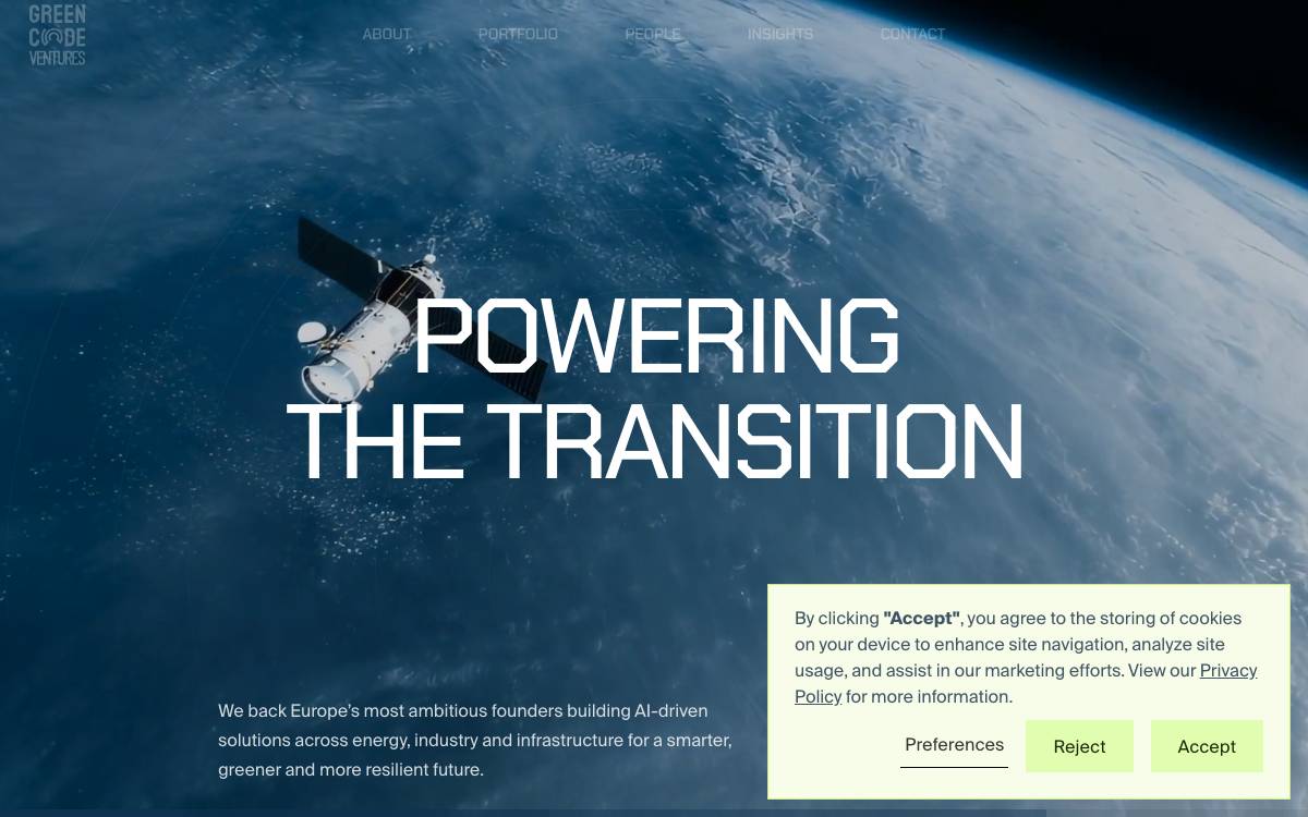 Greencode Ventures website preview