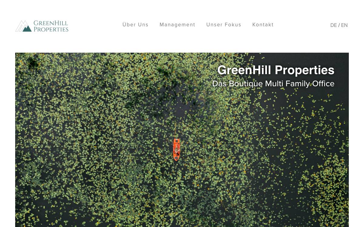 GreenHill Properties GmbH website preview