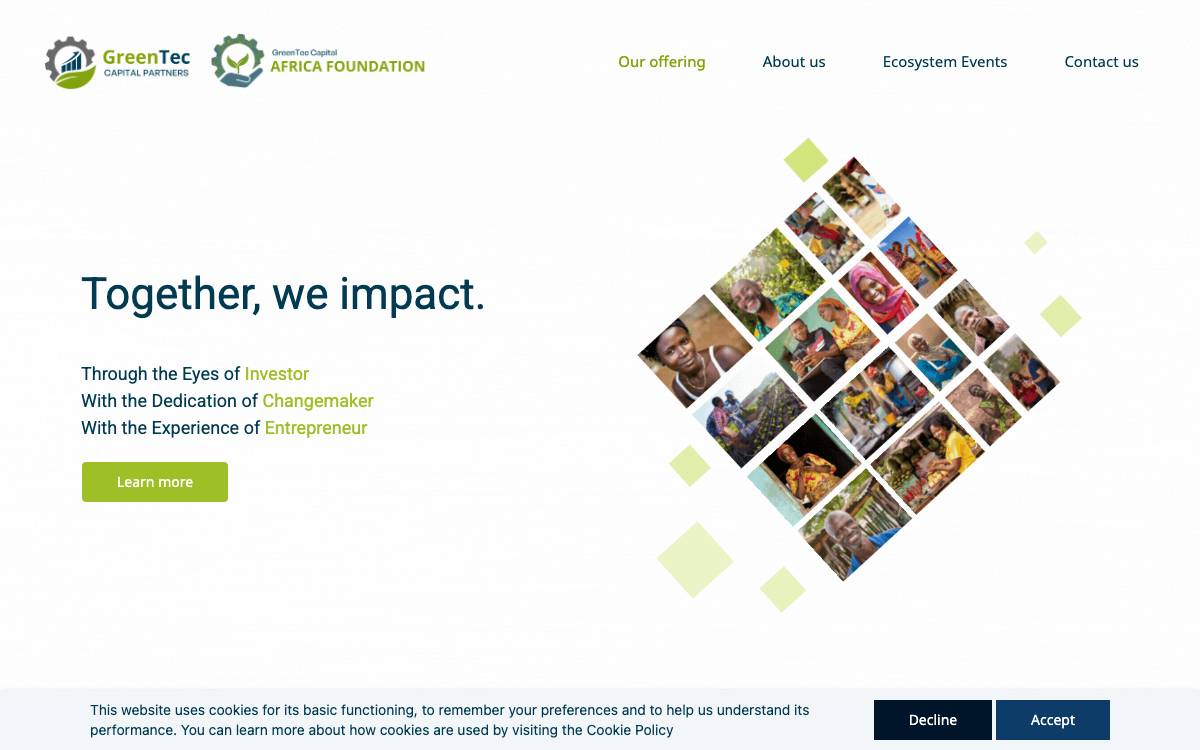 GreenTec Capital Partners website preview