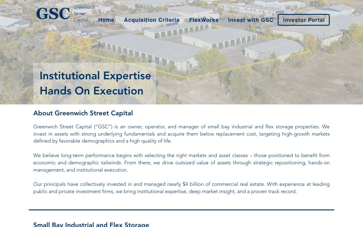 Greenwich Street website preview