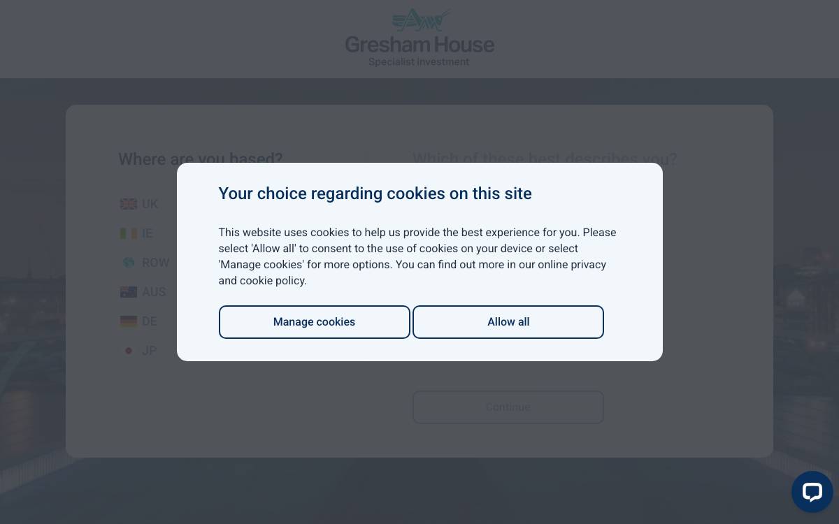 Gresham House website preview