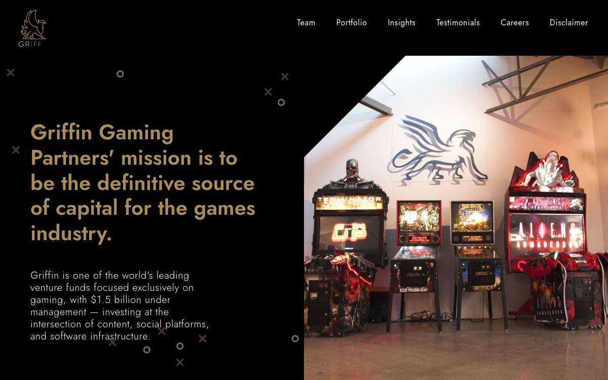 Griffin Gaming Partners website preview