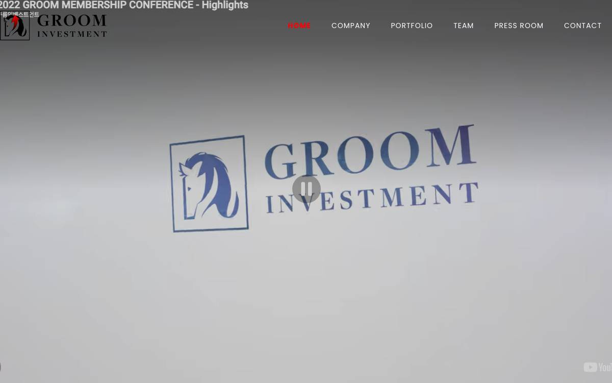 Groom Investment website preview