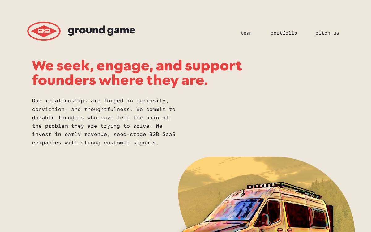 Ground Game Ventures website preview