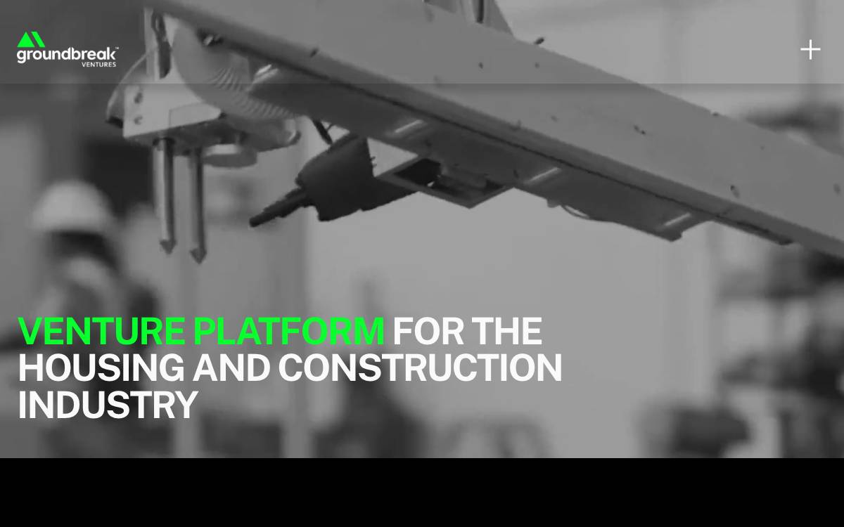 GroundBreak Ventures website preview
