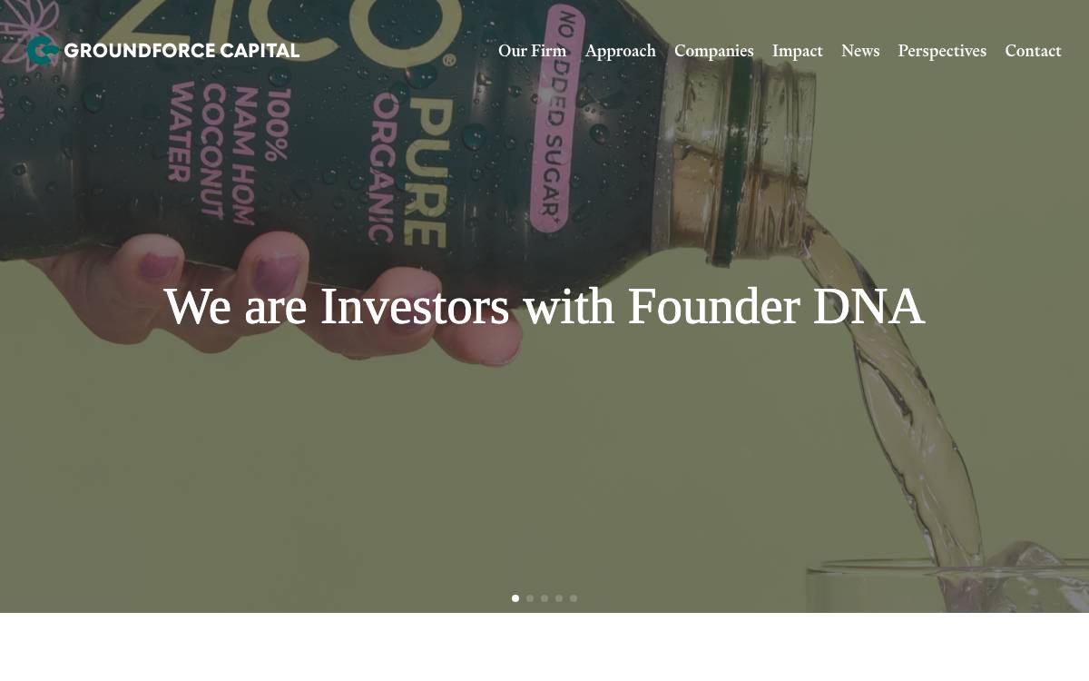 GroundForce Capital website preview