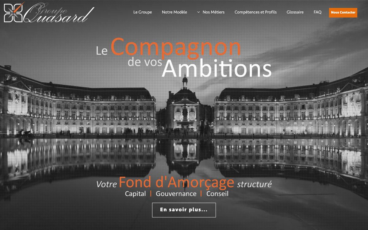 Groupe Quasard website preview