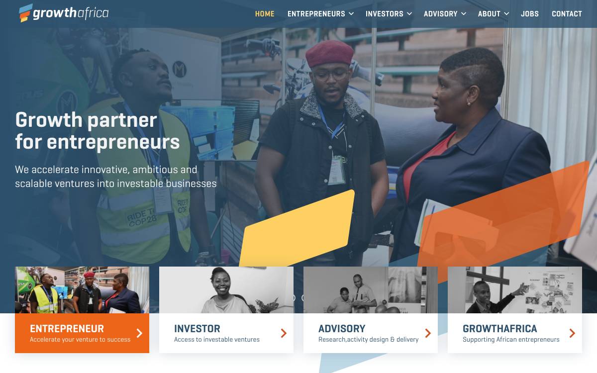 GrowthAfrica website preview