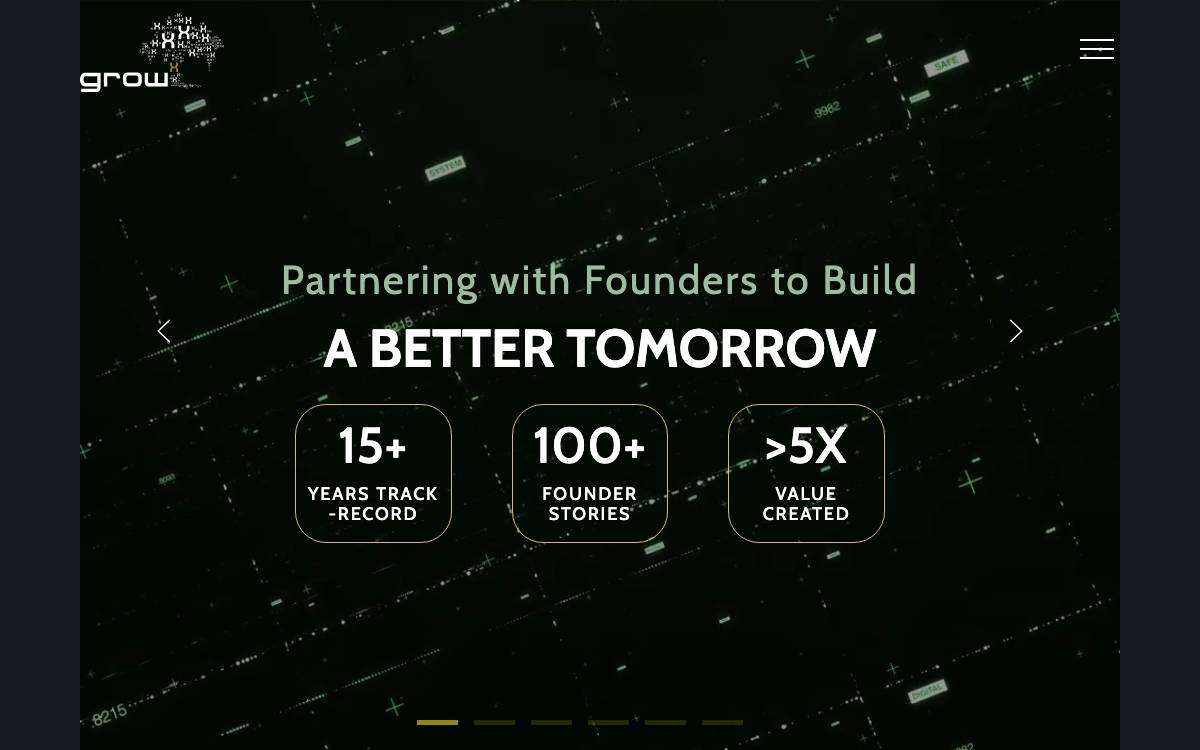 growX Ventures website preview