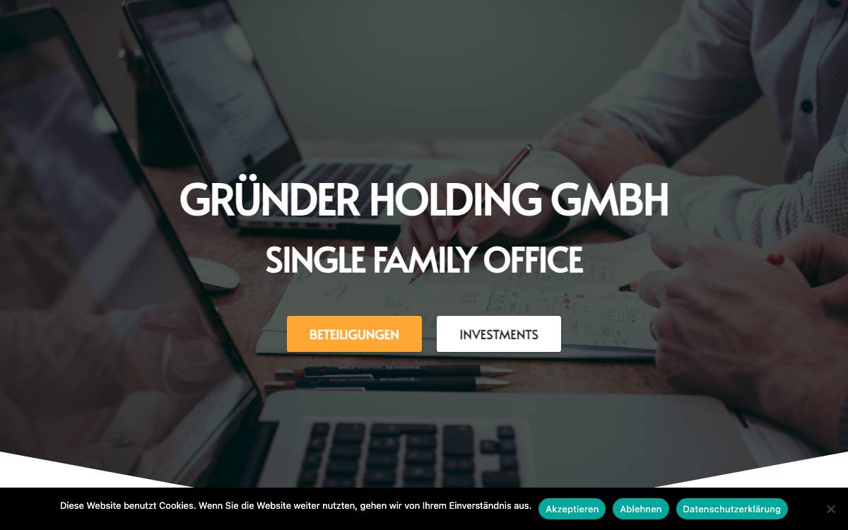 Gründer Holding GmbH website preview