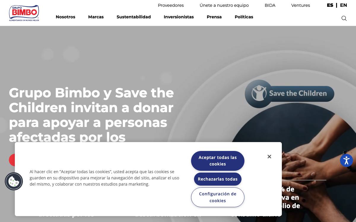 Grupo Bimbo Ventures website preview
