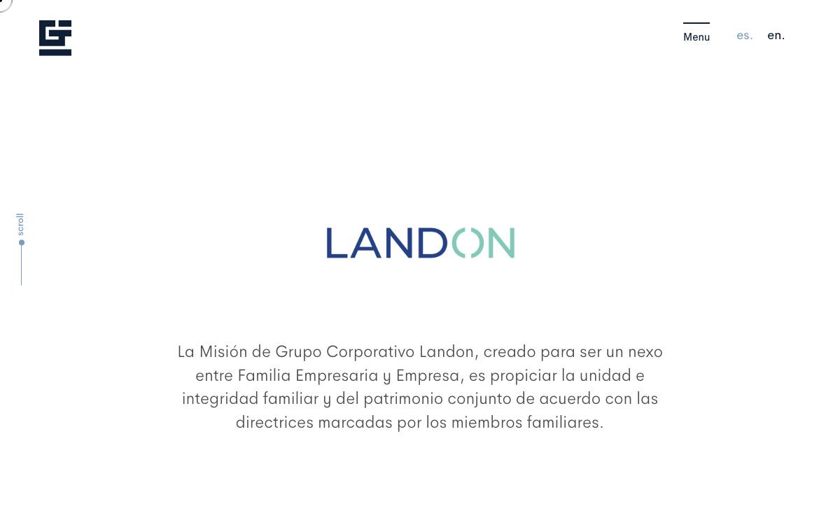Grupo Corporativo Landon website preview