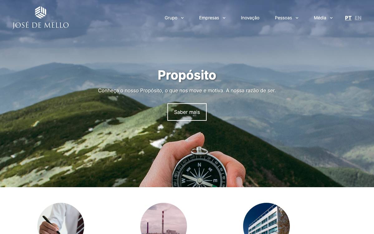 Grupo José de Mello website preview